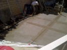 Patio cement finished