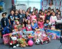 Tessa's 1st Grade class Toys for Tots donation