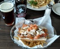 Dad's fish dog & red ale