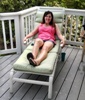 Sunning on the deck