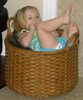 Watching Dora from her basket, Apr09