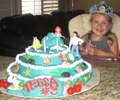 Sis Co made the 3-level Ariel cake